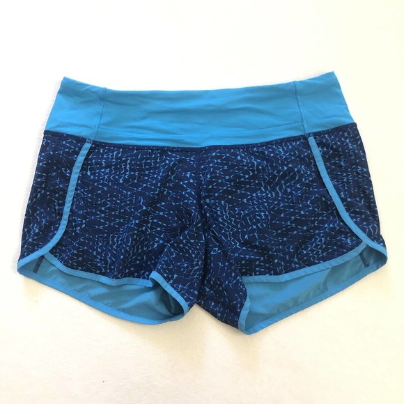 Lululemon Women Samba Snake Kayak Blue Hero Blue Print 4-way Run